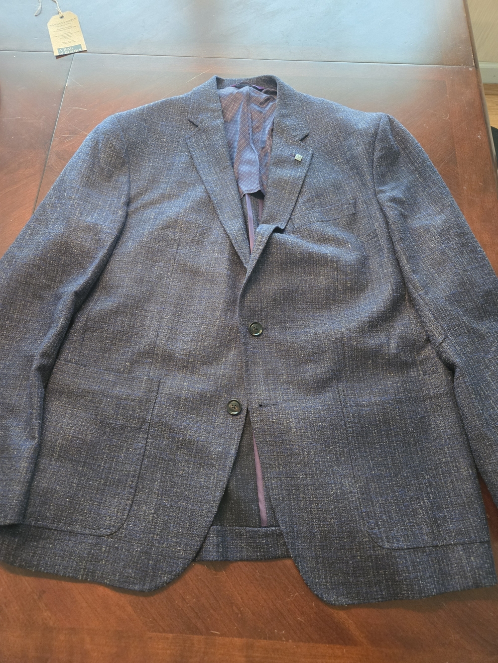 Ted Baker Men's Textured Navy Sport Coat